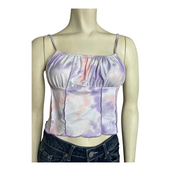 Festival Top Shirt Blouse Concert Summer Skimpy Beach Crop y2k Tank Boho - Picture 1 of 5